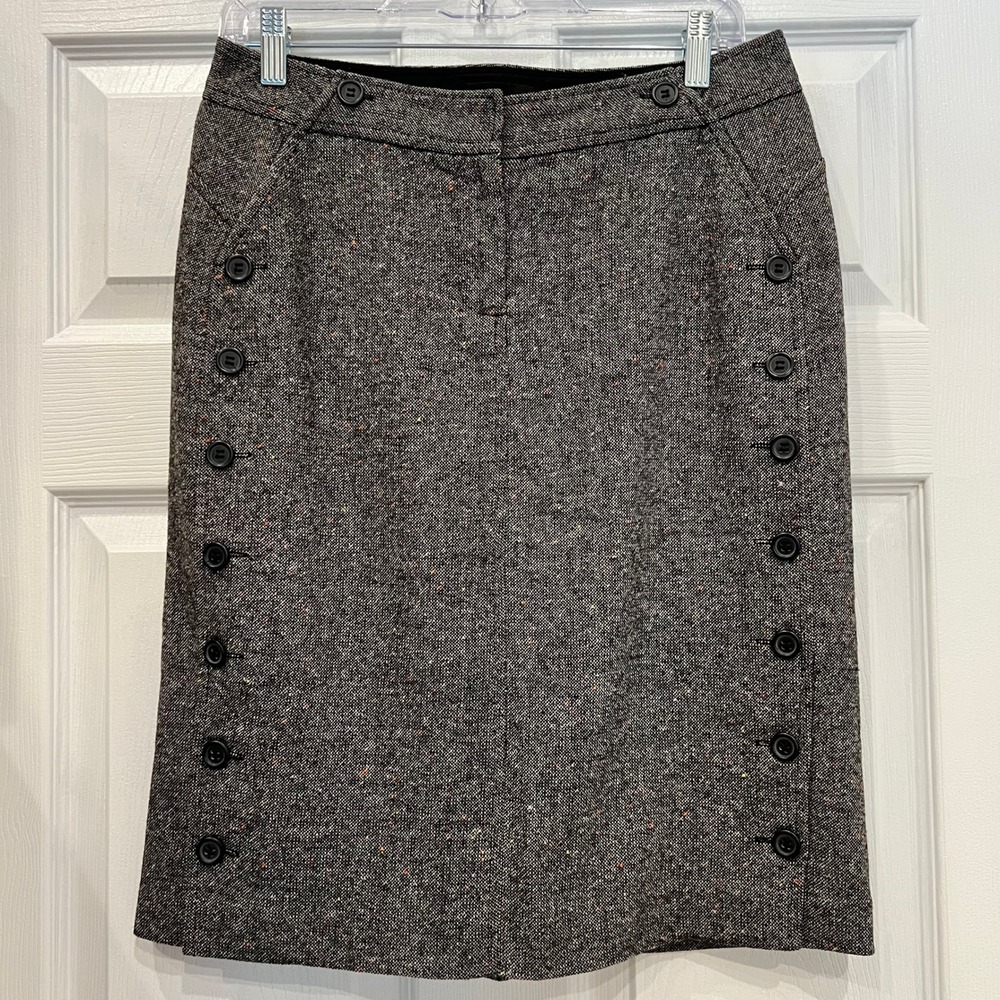 The Limited Pencil Skirt Wool Tweed Dark Academia Minimalist Officecore Sz 4